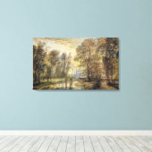 Toile Coucher de soleil dans le bois (Insitu (Plancher de Bois))