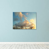 Toile Coucher de soleil dans le centre de l'Illinois (Insitu (Plancher de Bois))