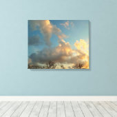 Toile Coucher de soleil dans le centre de l'Illinois (Insitu (Plancher de Bois))