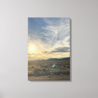Toile Coucher de soleil dans le désert du Nevada – Ciel