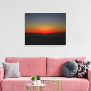 Toile Coucher de soleil dans l'eau