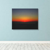 Toile Coucher de soleil dans l'eau (Insitu (Plancher de Bois))