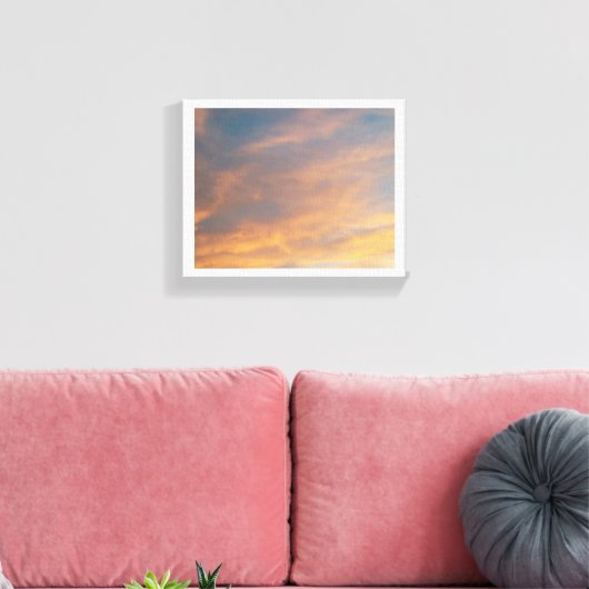 Toile Coucher de soleil dans les nuages (Insitu(Salon))
