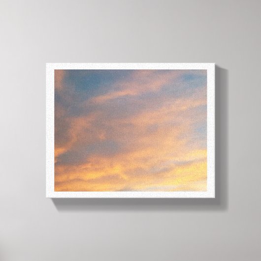 Toile Coucher de soleil dans les nuages (Recto)