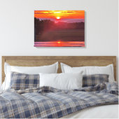 TOILE COUCHER DE SOLEIL DANS L'ÉTAT DE NEW YORK (Insitu(Chambre))