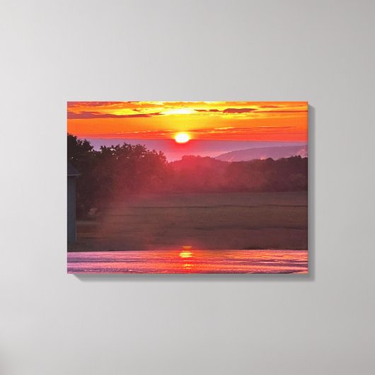 TOILE COUCHER DE SOLEIL DANS L'ÉTAT DE NEW YORK (Recto)