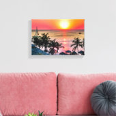 Toile Coucher de soleil d'Aruba (Insitu(Salon))