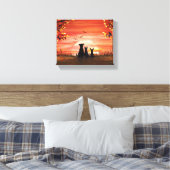 Toile Coucher de soleil d'automne (Insitu(Chambre))