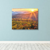 Toile Coucher de soleil d'automne à Beacon Heights (Insitu (Plancher de Bois))