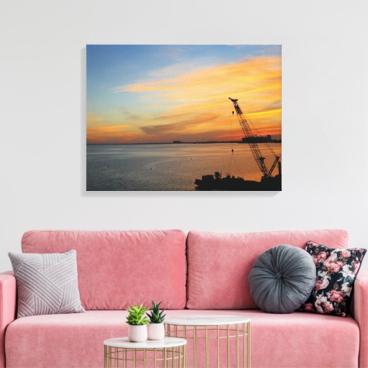 Toile coucher de soleil de Biscayne (Insitu(Salon))