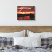 Toile Coucher de soleil de Bristol Rhode Island (Insitu(Chambre))