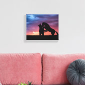Toile Coucher de soleil de cheval sauvage de Salt River  (Insitu(Salon))