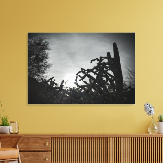 Toile Coucher de soleil de Cholla (Insitu(Salon))