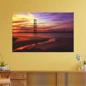 Toile Coucher de soleil de Humber Bridge coloré (Insitu(Salon))