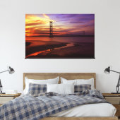 Toile Coucher de soleil de Humber Bridge coloré (Insitu(Chambre))