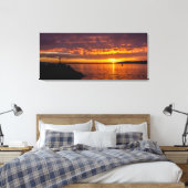 Toile coucher de soleil de la Marina des Moines (Insitu(Chambre))