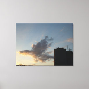 Toile Coucher de soleil de l'Illinois