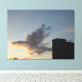 Toile Coucher de soleil de l'Illinois (Insitu (Plancher de Bois))