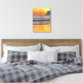 Toile Coucher de soleil de l'océan "Faites-le de toute f (Insitu(Chambre))