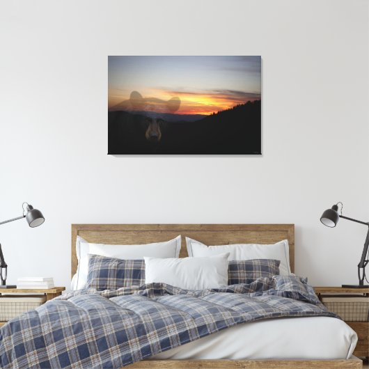Toile Coucher de soleil de l'ours noir (Insitu(Chambre))