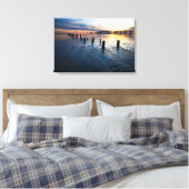 Toile Coucher de soleil de marée basse - Côte du golfe d (Insitu(Chambre))