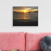 Toile Coucher de soleil de Maui Hawaii à Lahaina. (Insitu(Salon))