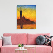 Toile Coucher de soleil de Monet Venise Impressionnisme (Insitu(Salon))