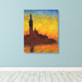Toile Coucher de soleil de Monet Venise Impressionnisme (Insitu (Plancher de Bois))