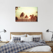 Toile Coucher de soleil de PixDezines à la plage de Maun (Insitu(Chambre))