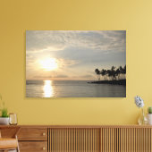 Toile Coucher de soleil de PixDezines à Waikiki (Insitu(Salon))