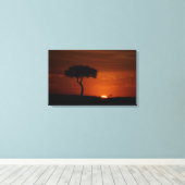 Toile Coucher de soleil de Savannah (Insitu (Plancher de Bois))