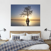 Toile Coucher de soleil derrière un arbre (Insitu(Chambre))