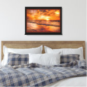Toile Coucher de soleil doré (Insitu(Chambre))