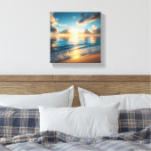Toile Coucher de soleil doré à couper le souffle sur un (Insitu(Chambre))
