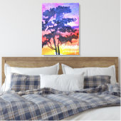 Toile Coucher de soleil Dream paysage aquarelle art (Insitu(Chambre))