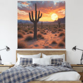 Toile Coucher de soleil du désert de Boho (Insitu(Chambre))