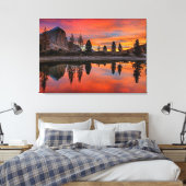 Toile Coucher de soleil du lac enchanté (Insitu(Chambre))