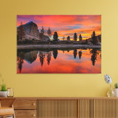 Toile Coucher de soleil du lac enchanté (Insitu(Salon))