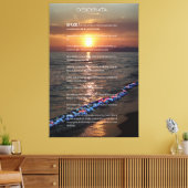 Toile coucher de soleil du Pacifique DESIDERATA (Insitu(Salon))
