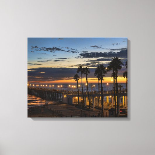 Toile Coucher de soleil en bord de mer (Recto)
