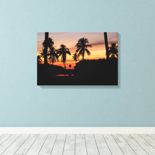 Toile coucher de soleil en Floride (Insitu (Plancher de Bois))