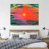 Toile Coucher de soleil en hiver, oeuvre d'Arkhip Kuindz (Insitu(Chambre))
