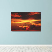 Toile Coucher de soleil en mer (Insitu (Plancher de Bois))