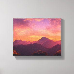 Toile Coucher de soleil époustouflant