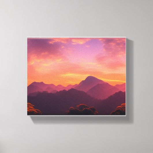 Toile Coucher de soleil époustouflant (Recto)