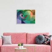 Toile Coucher de soleil géométrique Abstrait de la mer R (Insitu(Salon))