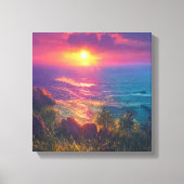 Toile Coucher de soleil Imaginaire (Recto)