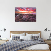 Toile Coucher de soleil incroyable aux bassins de marée (Insitu(Chambre))