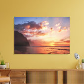 Toile Coucher de soleil le long de la côte de Kauai (Insitu(Salon))