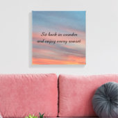 Toile Coucher de soleil magnifique (Insitu(Salon))